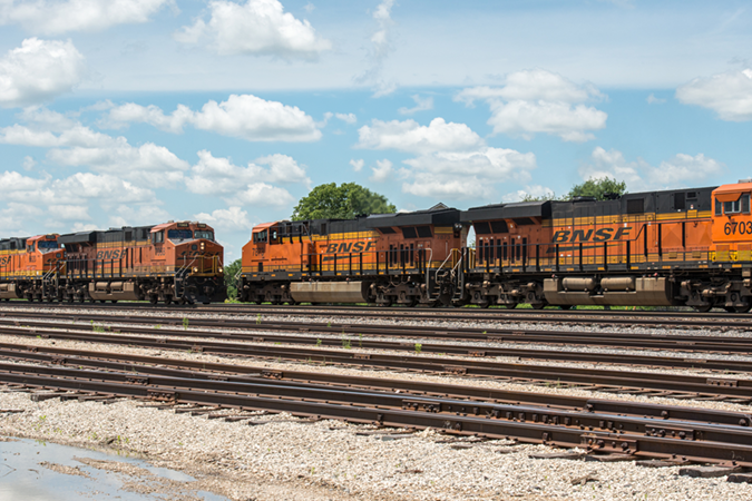 Locomotives at the Galesburg yard