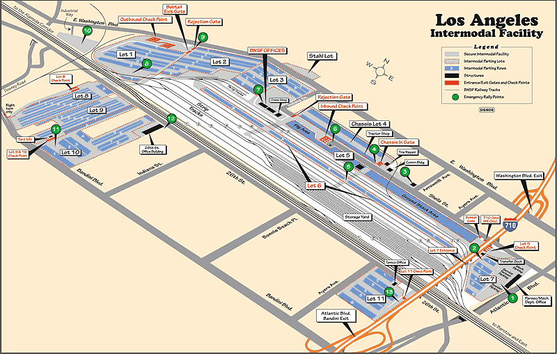 los angeles intermodal map