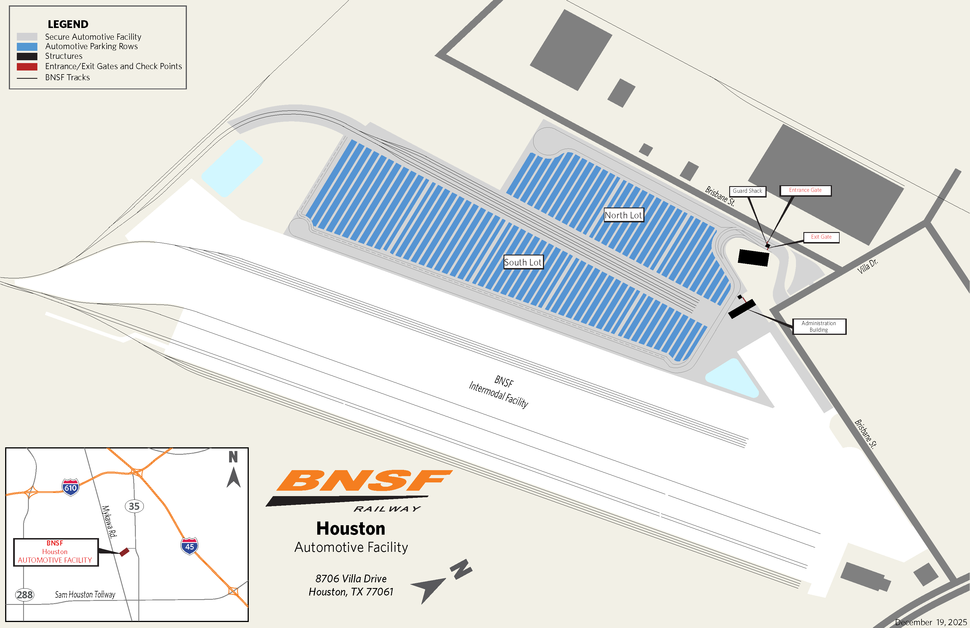 Houston, TX Automotive Facility Map