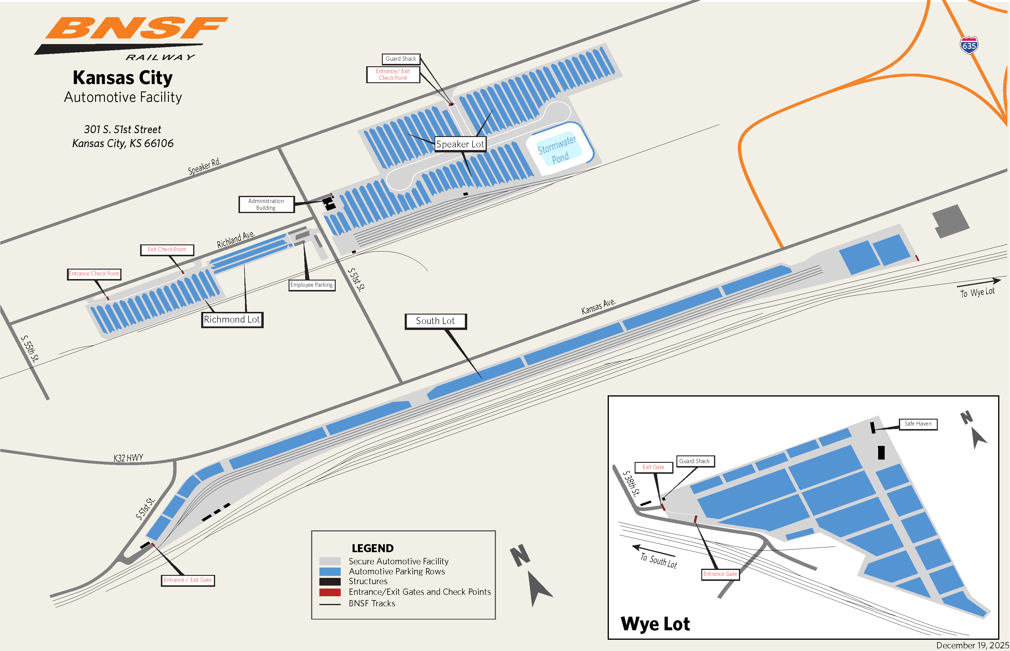 Kansas City, KS Automotive Facility Map