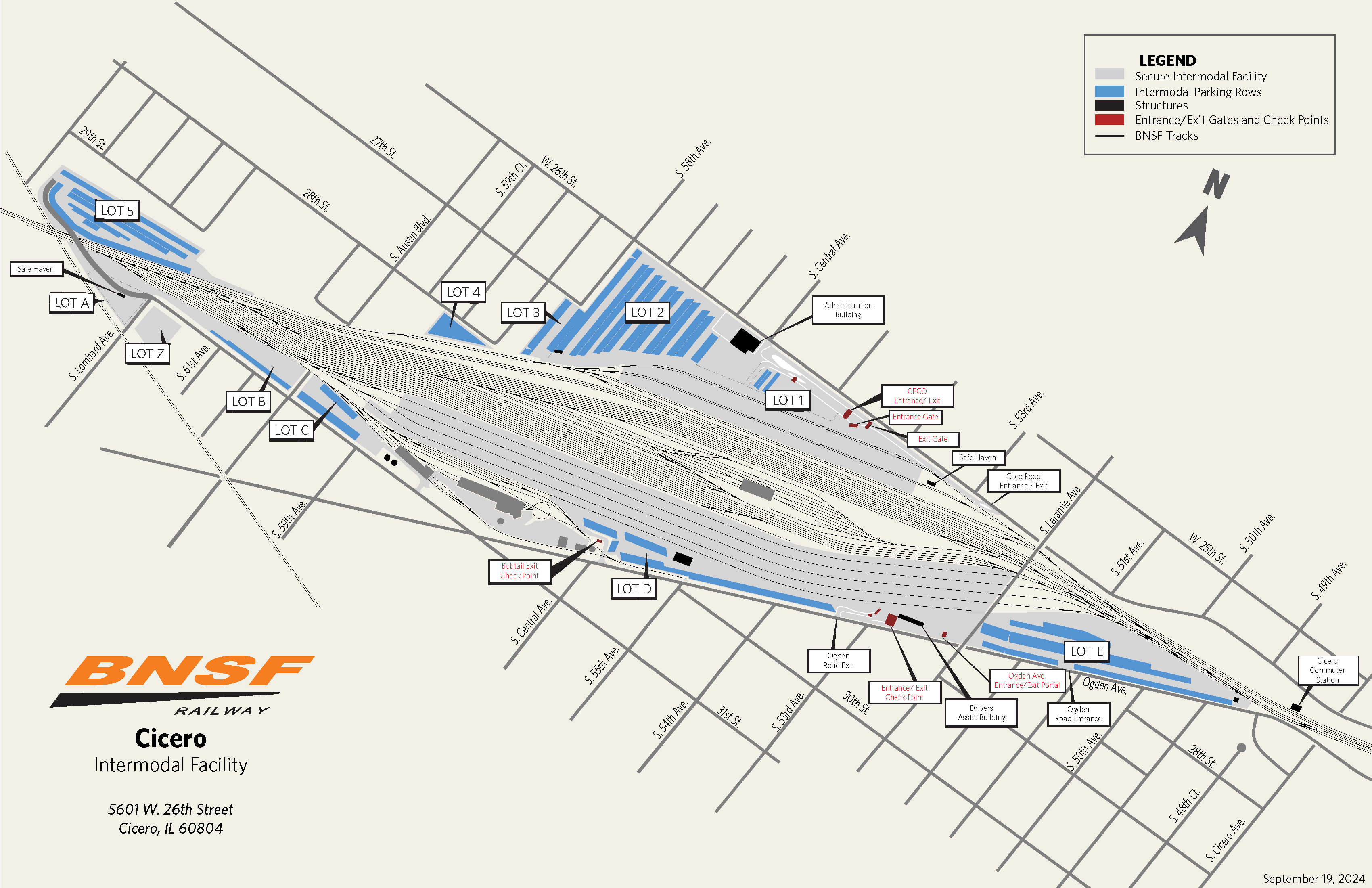 Cicero Intermodal Map