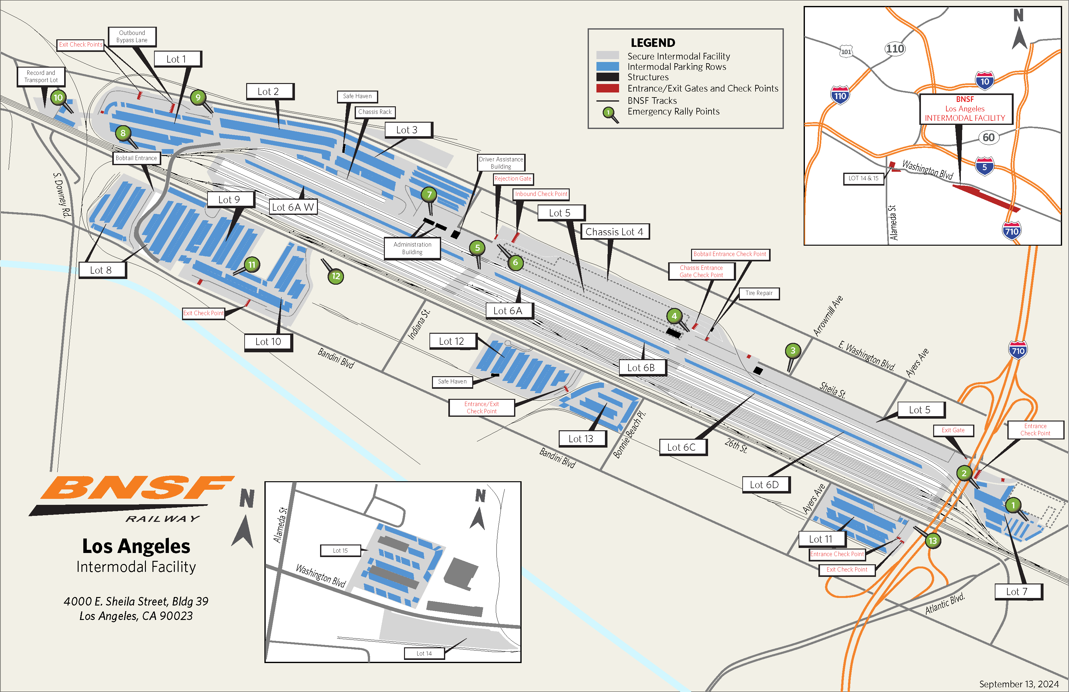 Los Angeles Intermodal Map