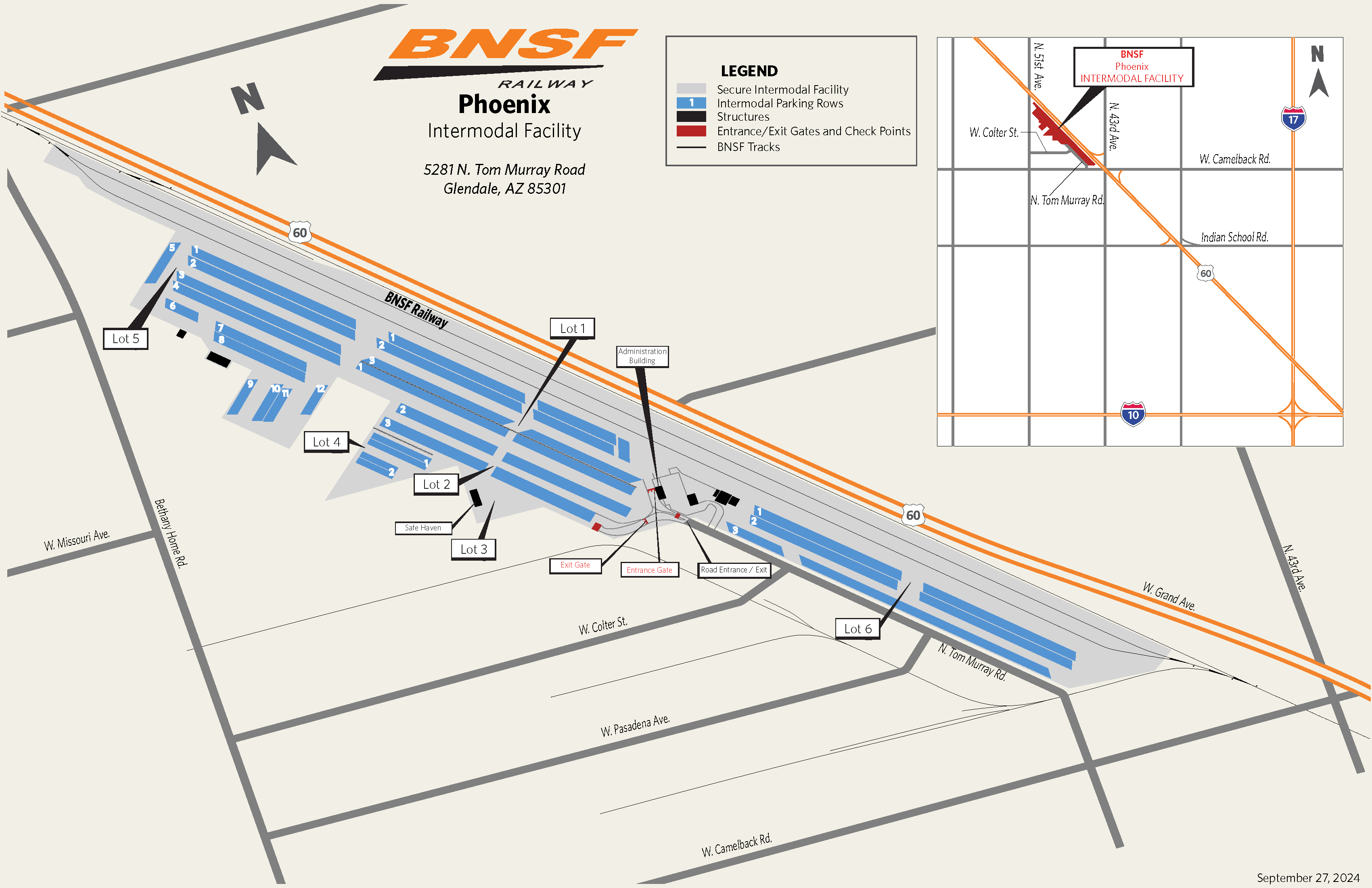 Phoenix Intermodal Map