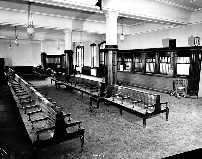 Remodeled waiting room in Emporia, Kansas 1957 Remodeled waiting room in Emporia, Kansas 1957