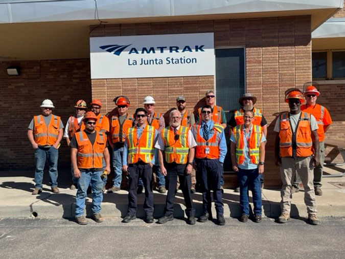 The joint BNSF-Amtrak team 